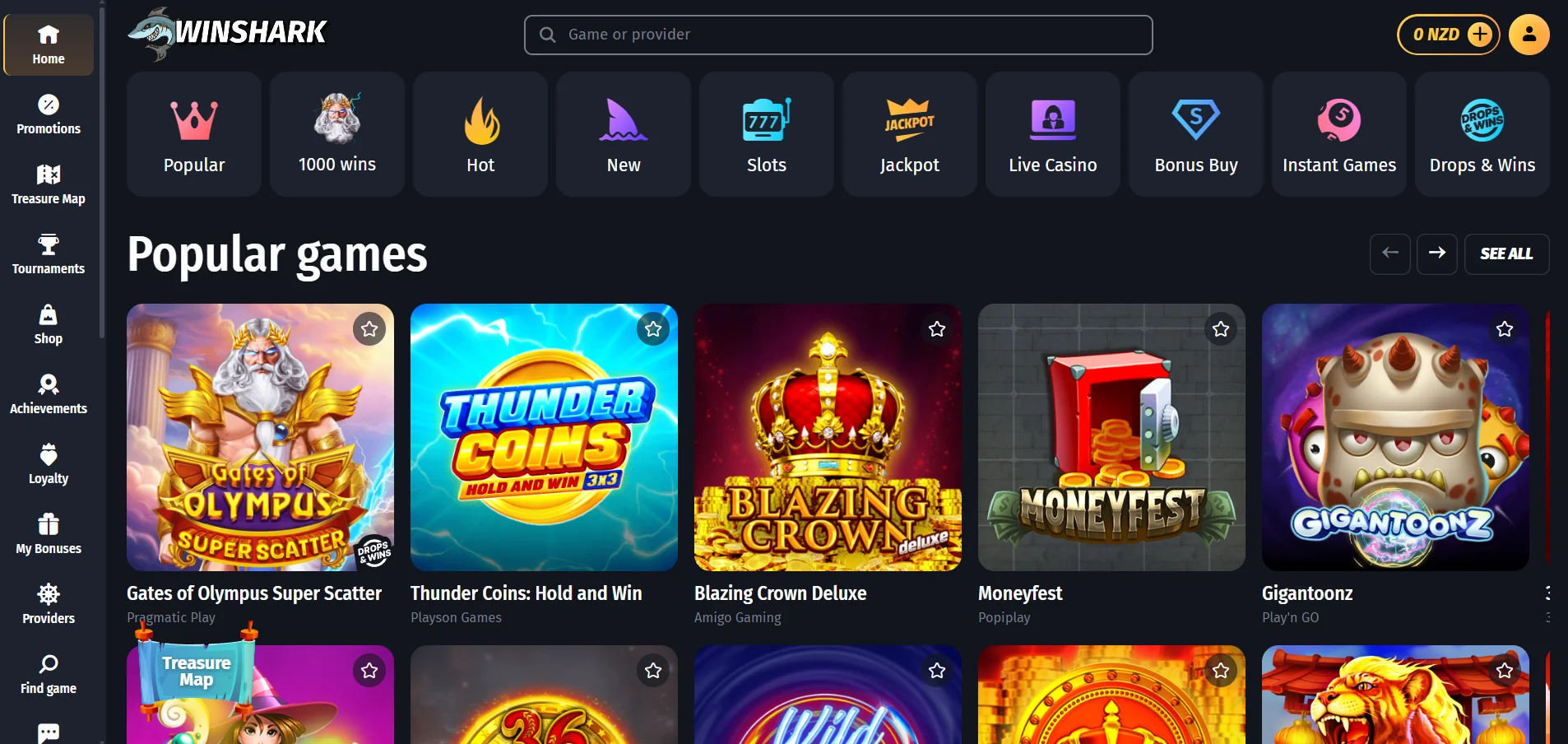 winshark casino